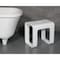 Alfi Brand White Matte Solid Surface Resin Bathroom / Shower Stool ABST99 - alternate 4